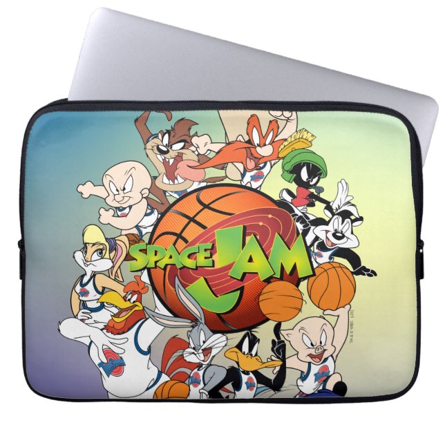 TUNE SQUAD™ Group SPACE JAM™ Logo Laptop Sleeve (Voorkant)