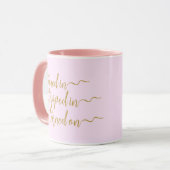 Tuned In LoA Calligraphie Pink Mug (Devant gauche)