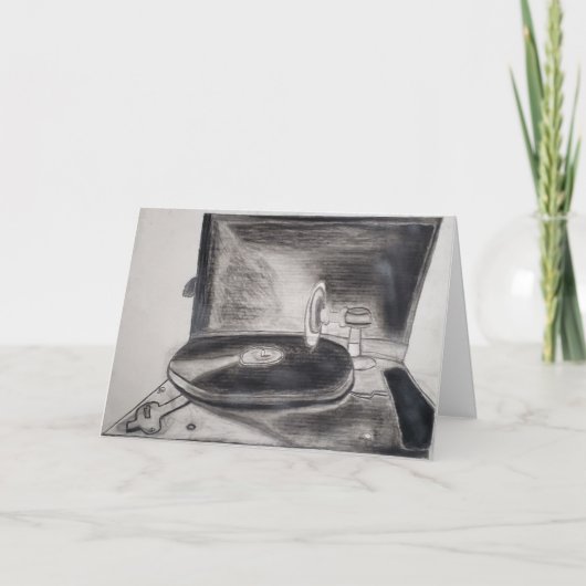 "Tunes in Time" Verjaardagskaart Kaart (Voorkant)