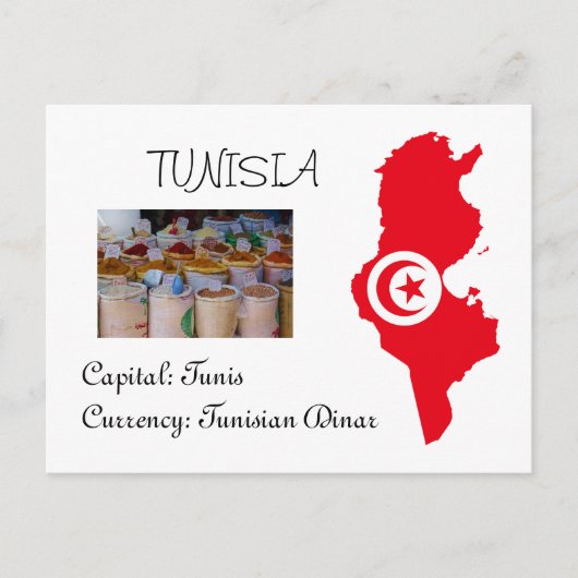 Tunesië Briefkaart (Voorkant)