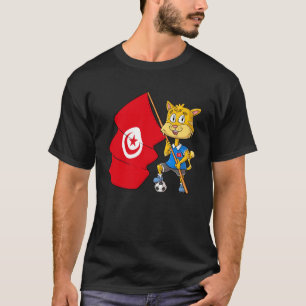 Tunesië Fan Kat T-shirt
