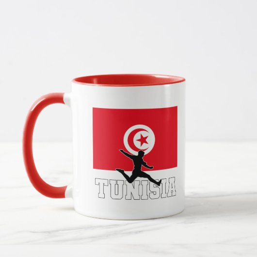 Tunesië Football Voetbal Nationaal Team Mok (Links)