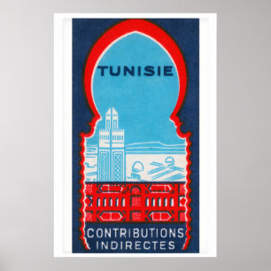 Tunesië - Matchbox Print - Zweedse Muurkunst