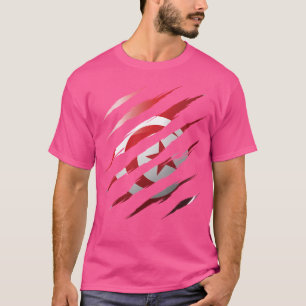 Tunesië Mijn land klauw spijker T-shirt
