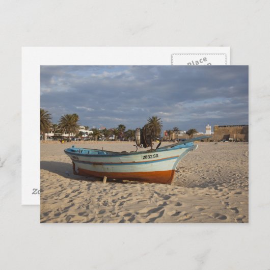 Tunesië, Pet Bon, Hammamet, waterfront, Kasbah Briefkaart (Voorkant / Achterkant)