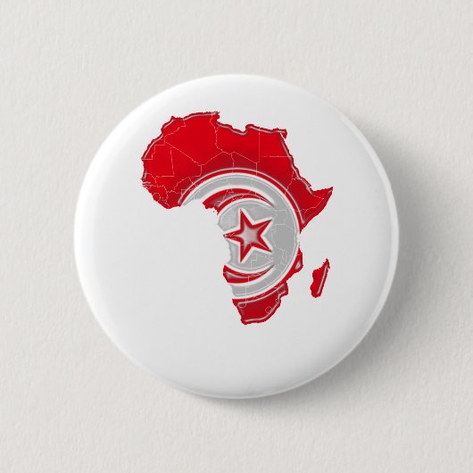 Tunesië Ronde Button 5,7 Cm (Voorkant)