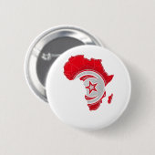 Tunesië Ronde Button 5,7 Cm (Voorkant /achterkant)