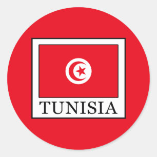 Tunesië Ronde Sticker