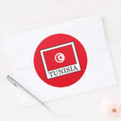 Tunesië Ronde Sticker (Envelop)