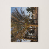 Tunesië, Sahara, Douz, Great Dune, palm Legpuzzel (Verticaal)