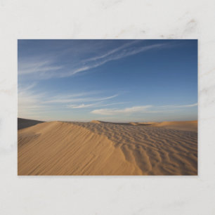Tunesië, Sahara, Douz, Great Dune, schemering Briefkaart