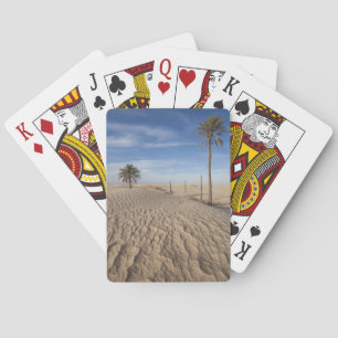 Tunesië, Saharawoestijn, Douz, Grote Duin, zonsopg Pokerkaarten
