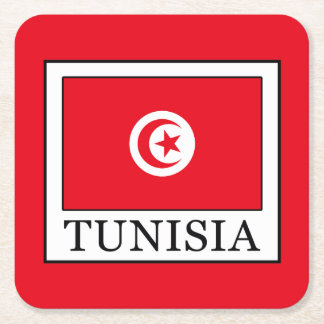 Tunesië Vierkante Kartonnen Onderzetter