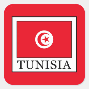 Tunesië Vierkante Sticker
