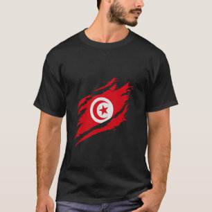 Tunesië Vlag Erfgoed Tunesische Trots Vintage Tuni T-shirt