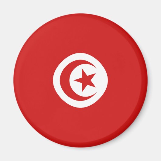 Tunesië Vlag magneet (Voorkant)