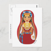 Tunesisch Matryoshka Briefkaart (Voorkant / Achterkant)