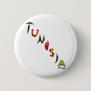 Tunesische Chili Peppers Ronde Button 5,7 Cm