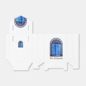 Tunesische deurtent bedankdoosjes (Uitgevouwen)