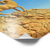 Tunesische geitenstandbeeld foto afdruk (Hoek)