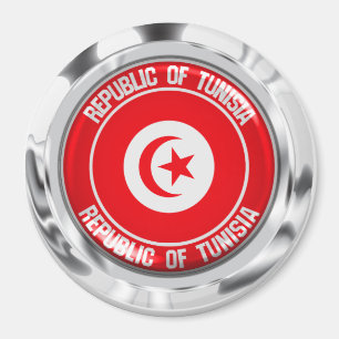 Tunesische ronde Emblem Magneet