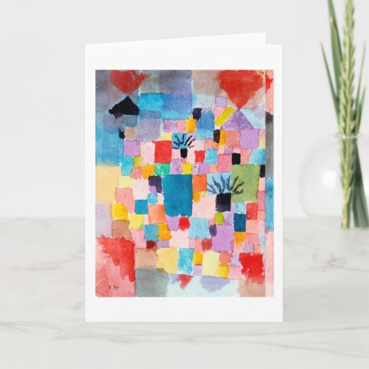 Tunesische tuin, Klee Kaart (Voorkant)