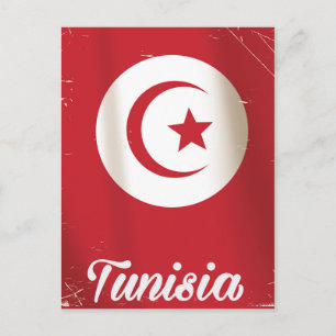 Tunesische vintage reisposter briefkaart