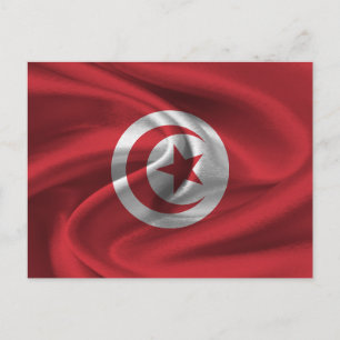 Tunesische vlag briefkaart