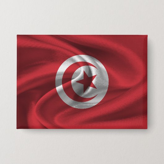 Tunesische vlag-Button Button (Voorkant)