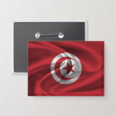Tunesische vlag-Button Button (Voorkant / Achterkant)