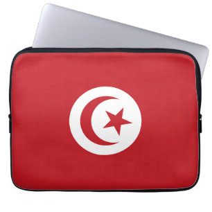 Tunesische vlag laptop sleeve