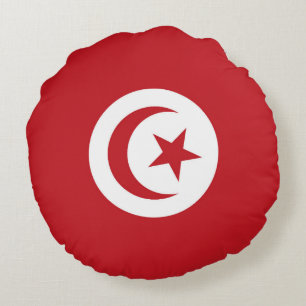 Tunesische vlag rond kussen