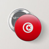 Tunesische vlag ronde button 5,7 cm (Voorkant /achterkant)