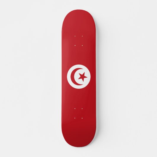 Tunesische vlag skateboard (Voorkant)
