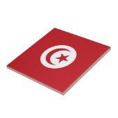 Tunesische vlag tegeltje (Zijkant)