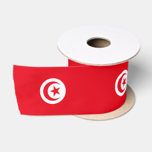 Tunesische vlag & Tunesië reizen, vakantie/sport Lint