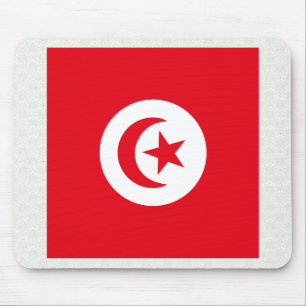 Tunesische vlag van hoge kwaliteit muismat