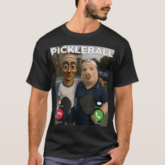 Tung Sahur John Pork Pickleball Roept Het Veld T-shirt