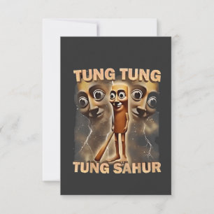Tung tung sahur Brainrot Meme Kaart