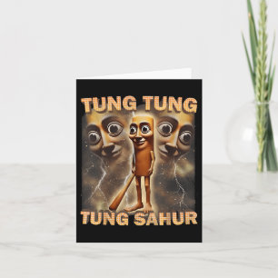 Tung Tung Sahur Funny Meme Brainrot Humor Gen Kaart