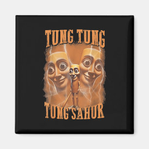 Tung Tung Sahur Funny Meme Brainrot Humor Gen Magneet