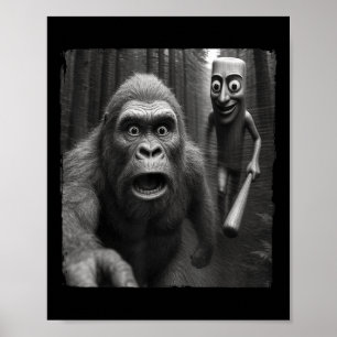 Tung Tung Sahur Italiaanse Hersenrot Meme Bigfoot Poster