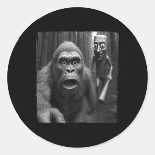 Tung Tung Sahur Italiaanse Hersenrot Meme Bigfoot Ronde Sticker
