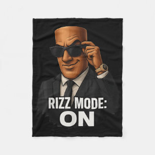 Tung Tung Sahur Rizz Mode op Italiaanse Brainrot Fleece Deken
