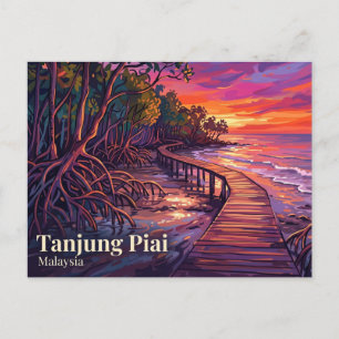 Tungjung Piai Johor Nationaal Park Maleisië Briefkaart