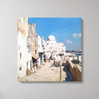 Tunis 1905 – Impressionist Travel Art from Tunisia Canvas Afdruk