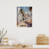 Tunis – Affiche de voyage impressionniste de Tunis (Cuisine)