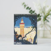 Tunis Afrika Briefkaart (Staand voorkant)