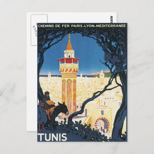  Tunis Afrika Briefkaart (Voorkant / Achterkant)