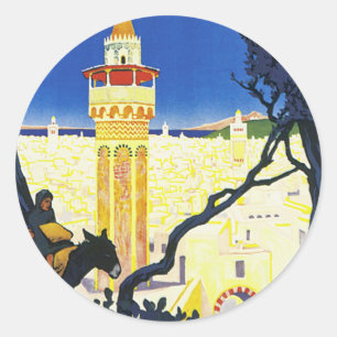 Tunis ~ L'Orient Aux Portes de Marseille Ronde Sticker
